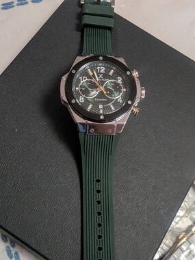 Daniel Klein Exclusive Men's Sport Watch Green DK.1.13615-3 Flawless Face